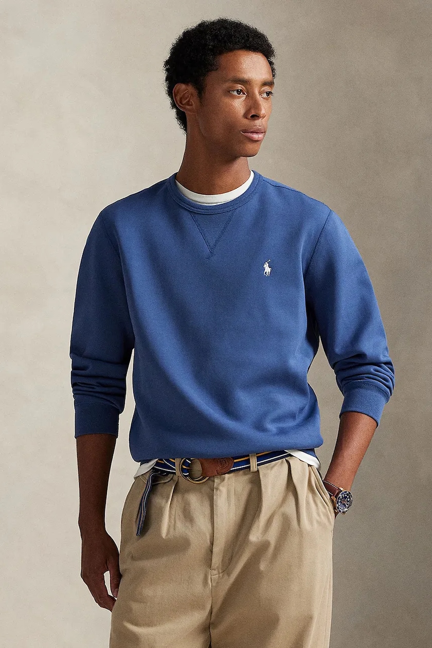 Polo Ralph Lauren sweatshirt brown color smooth 710812963 at PRM US Polo Ralph Lauren sweatshirt brown color smooth 710812963 at PRM US
