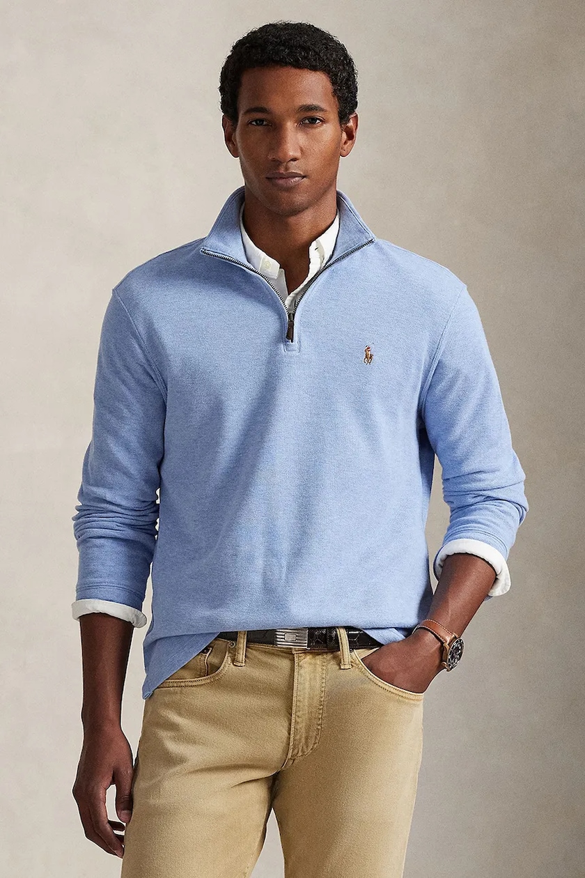 Polo Ralph Lauren sweatshirt brown color smooth 710812963 at PRM US Polo Ralph Lauren sweatshirt brown color smooth 710812963 at PRM US