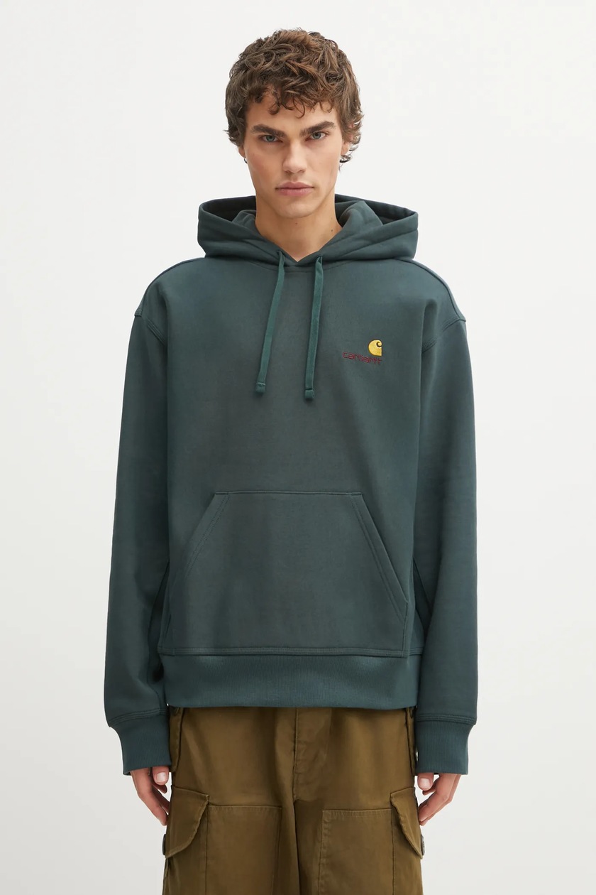 Carhartt WIP sweatshirt Detroit Sweat green color smooth I035547