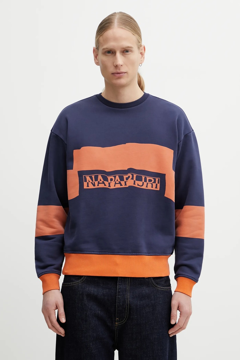 thisisneverthat cotton sweatshirt T-Logo Crewneck men's navy blue