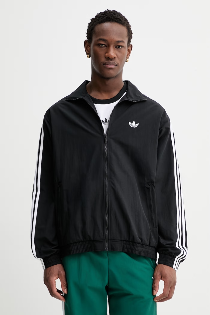 Хлопковая кофта adidas Originals Essential мужская цвет чёрный с Хлопковая кофта adidas Originals Essential мужская цвет чёрный с