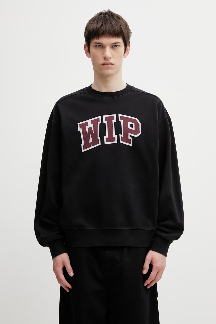 Carhartt WIP cotton sweatshirt Cross Screw Sweat men's black color