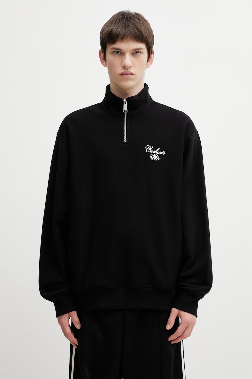Carhartt WIP sweatshirt Heart Train Pocket Sweat men's black color