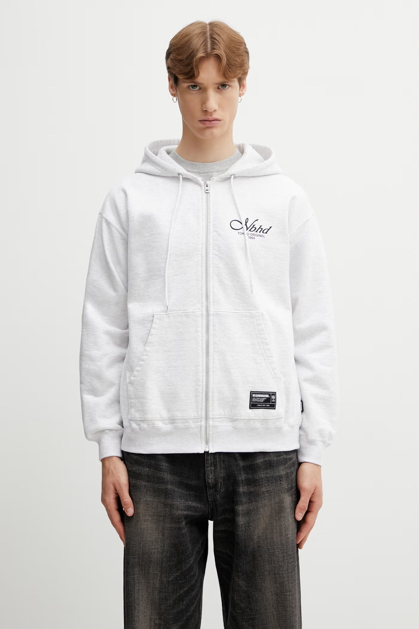 NEIGHBORHOOD cotton sweatshirt Classic Sweat Zip Hoodie Ls black