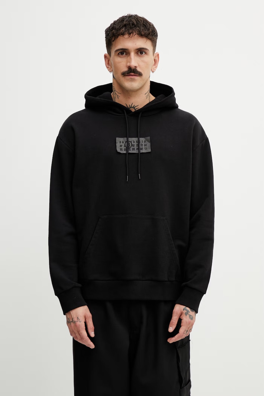 Needles cotton sweatshirt Darts Sweat black color hooded smooth Needles cotton sweatshirt Darts Sweat black color hooded smooth