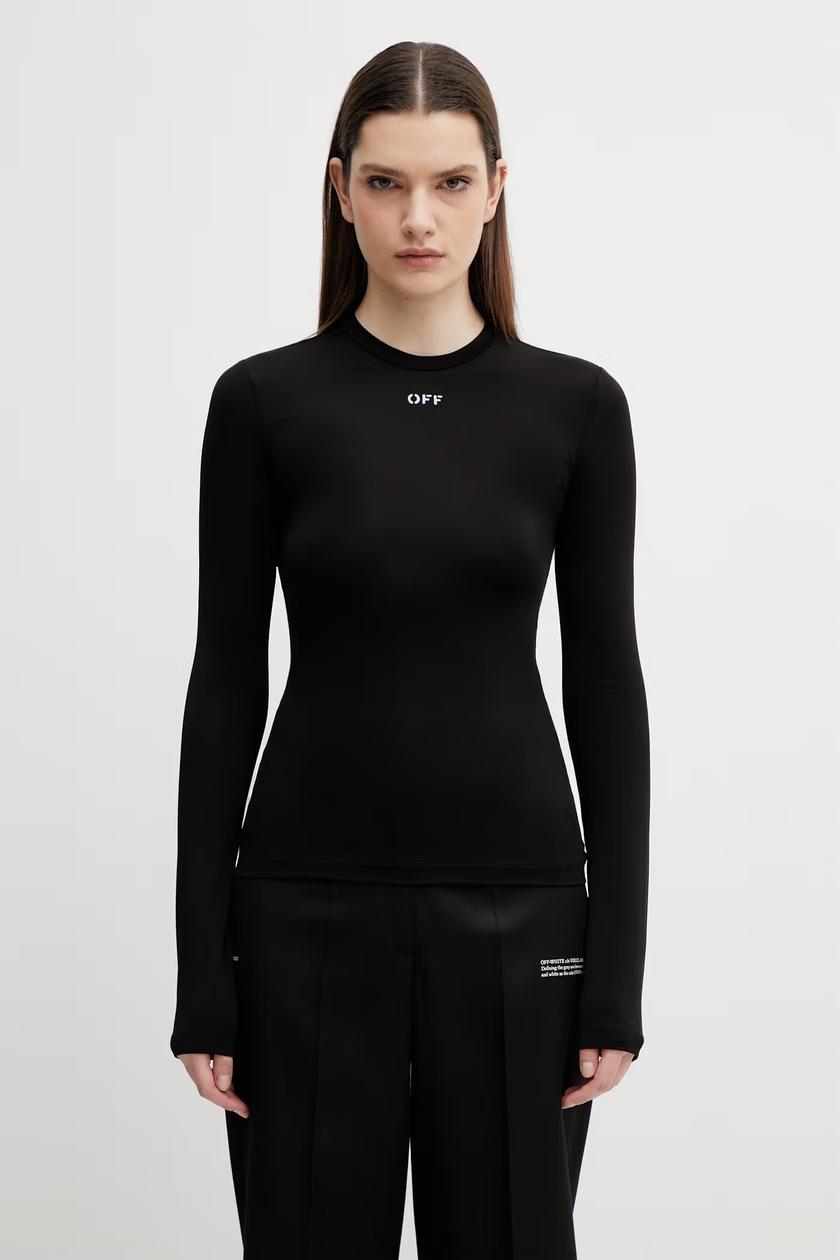 Marine Serre longsleeve shirt Moon Printed Jersey Second Skin