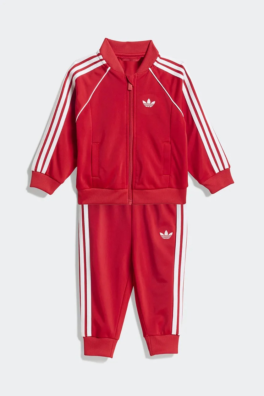 adidas Originals trening copii SST TRACKSUIT culoarea rosu, IX7623