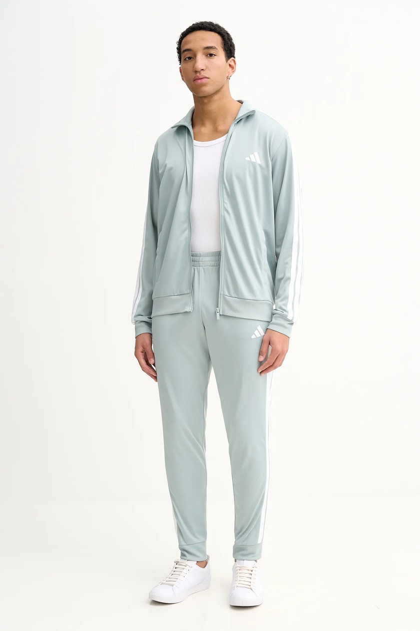Спортивний костюм adidas M 3S WV TT TS чоловічий колір зелений