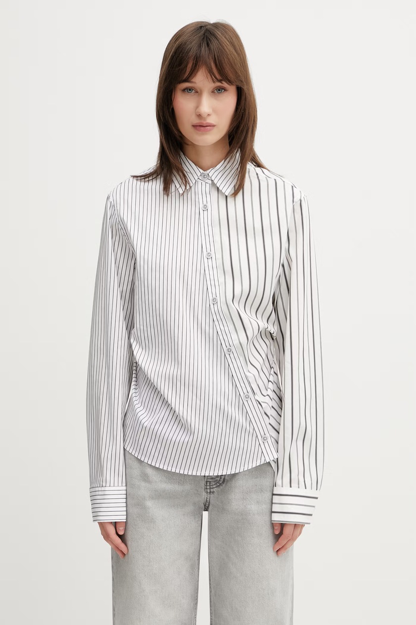 Kenzo cotton shirt Boke Cropped Hawaiian Shirt women's white color