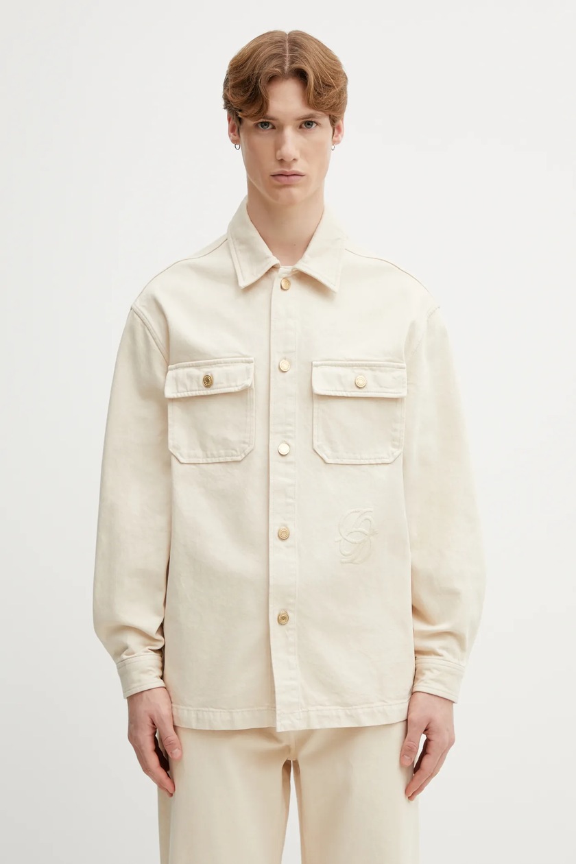Бавовняна сорочка A-COLD-WALL* Strand Overshirt чоловіча колір