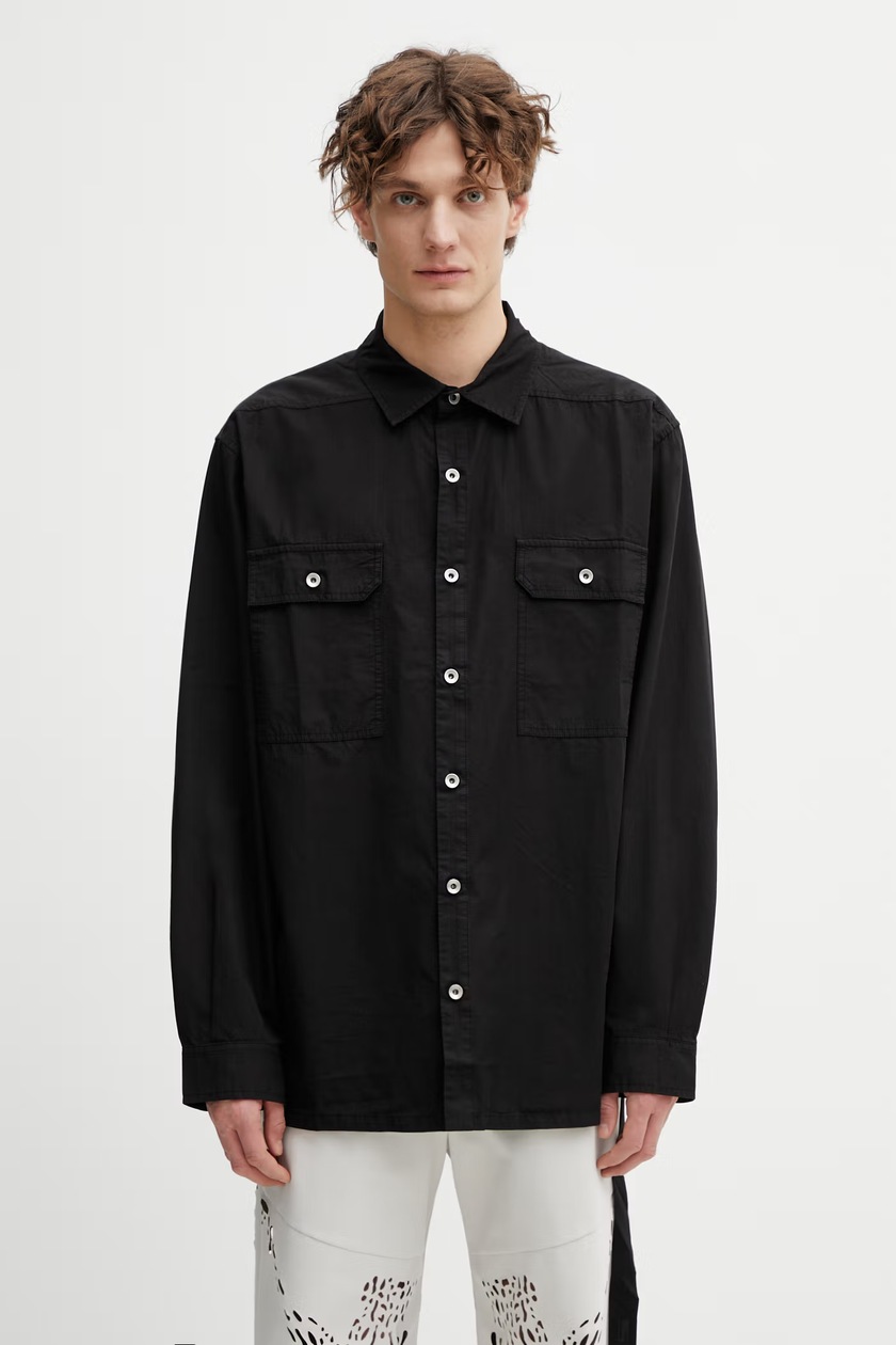Rick Owens 24SS LIDO OFFICE SHIRT 長袖シャツ Rick Owens DRKSHDW denim shirt Lido Worker PRM EU