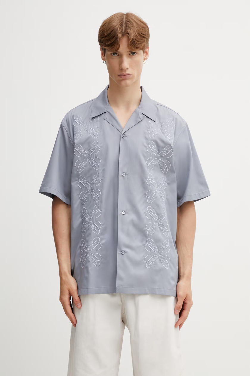Carhartt WIP cotton shirt Menard men's gray color I033577.9102 at
