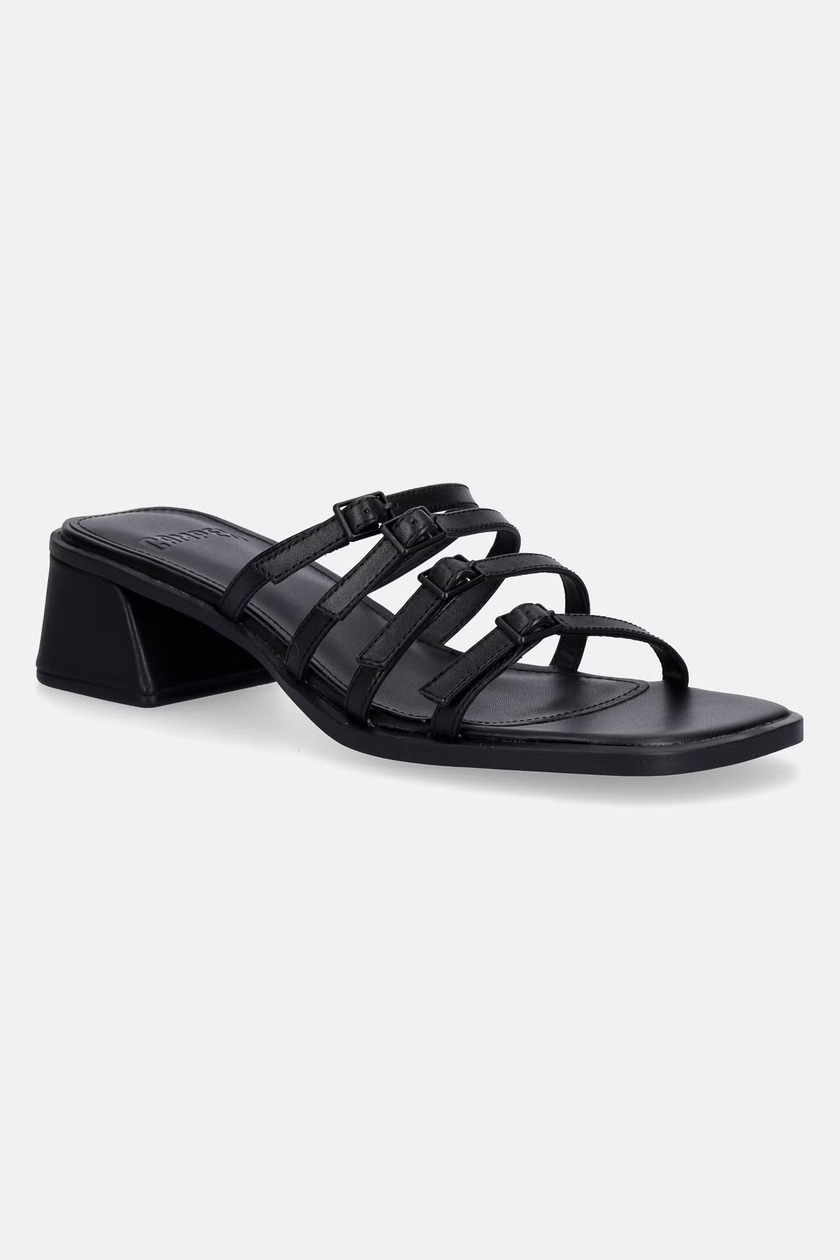 Coach papuci pentru femei, din piele Lena Leather Slide Sandal