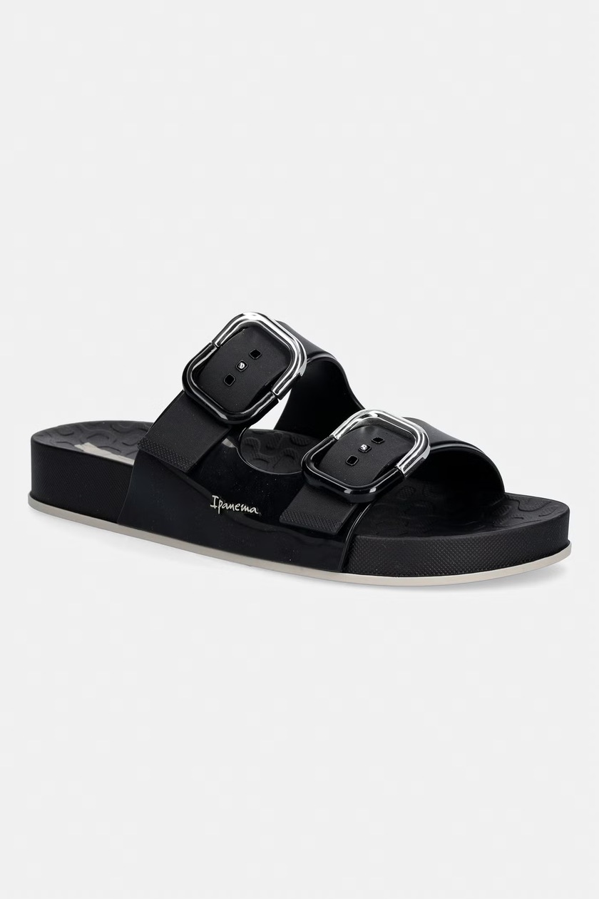 Coach papuci pentru femei, din piele Lena Leather Slide Sandal