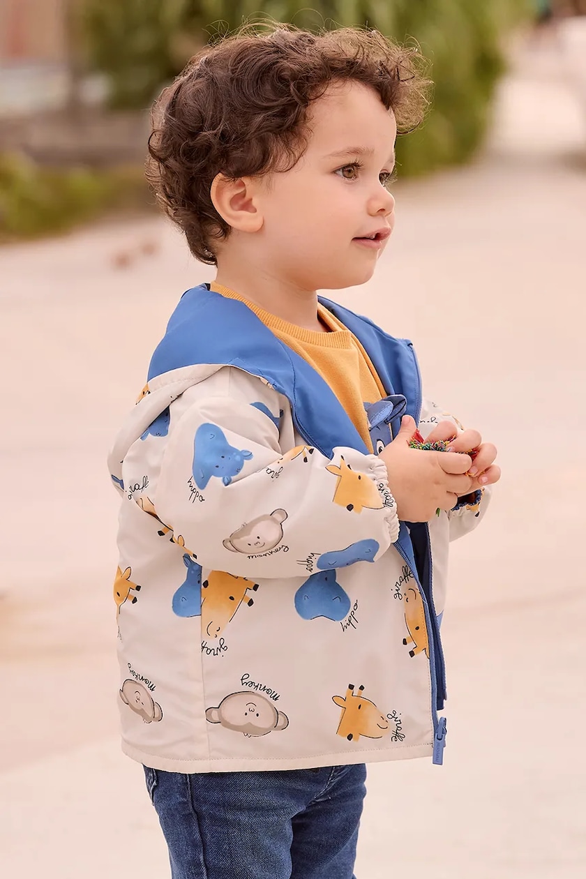 United Colors Of Benetton Giubbotto Rosso Per Bambino 3 Anni – Nylon Con Cappuccio, Imbottito In Ecopiuma, Fodera In Orsetto
