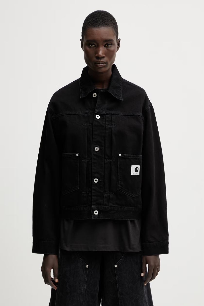 Carhartt WIP jacket Nimbus women's black color at PRM US