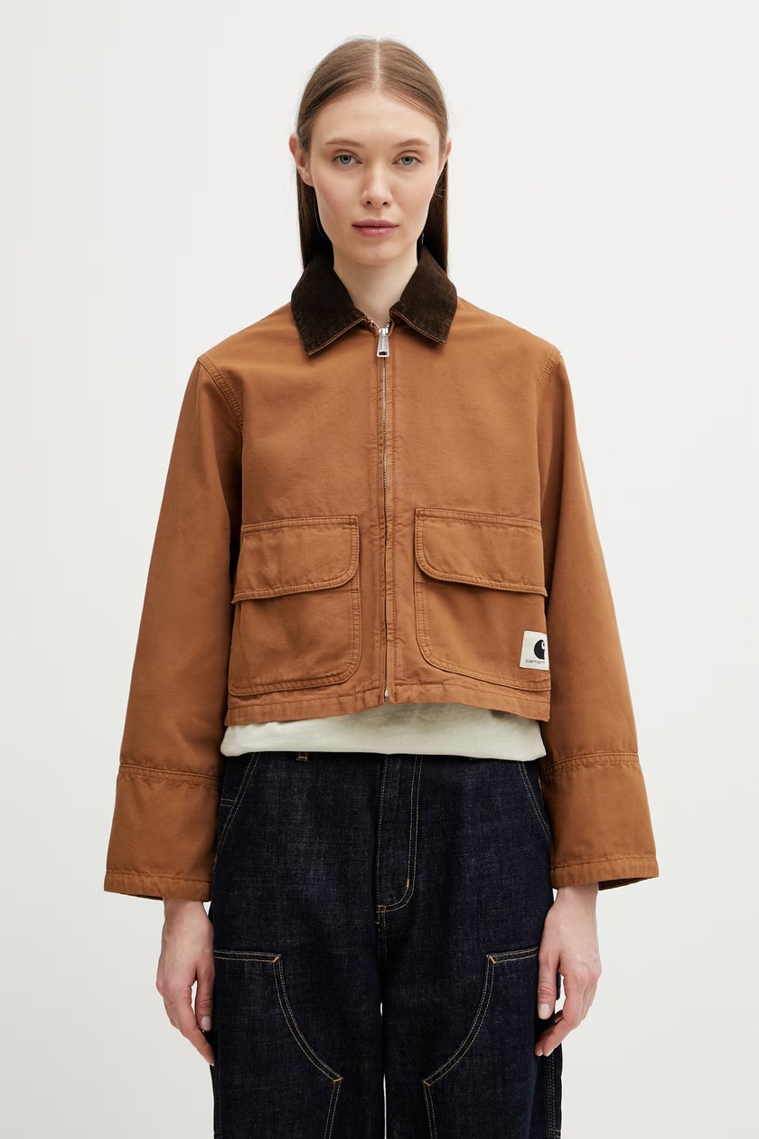 Carhartt WIP jacket W' Dunham Jacket brown color I035367.3D6XX at