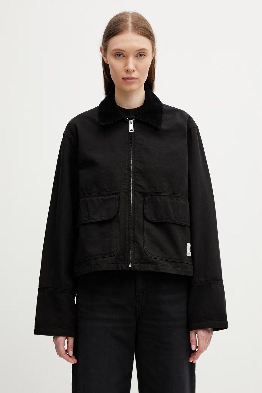 Carhartt WIP jacket W' Barnett black color I035148.89XX at PRM US