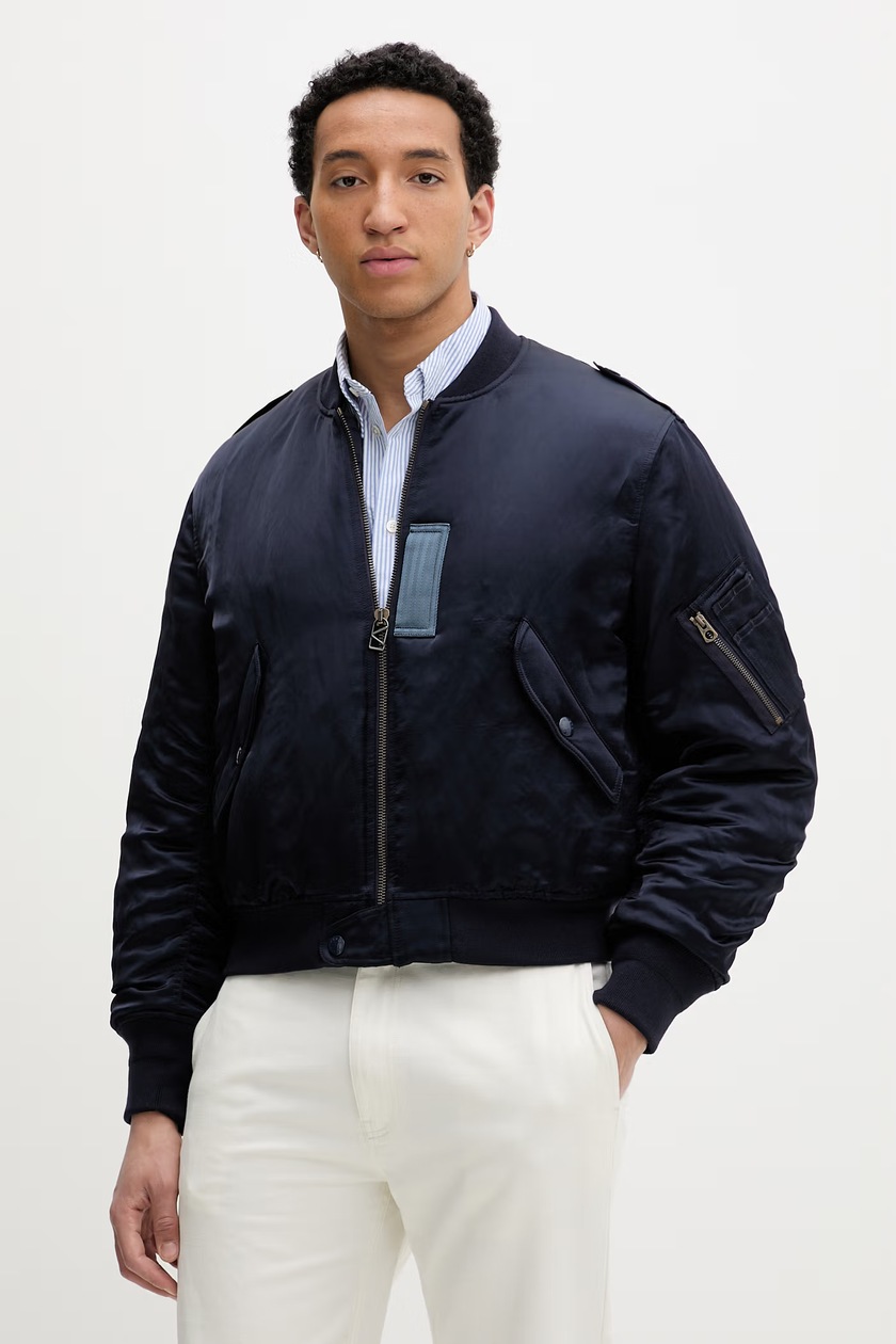Napapijri jacket Rainforest Wb Pkt V2 men's navy blue color