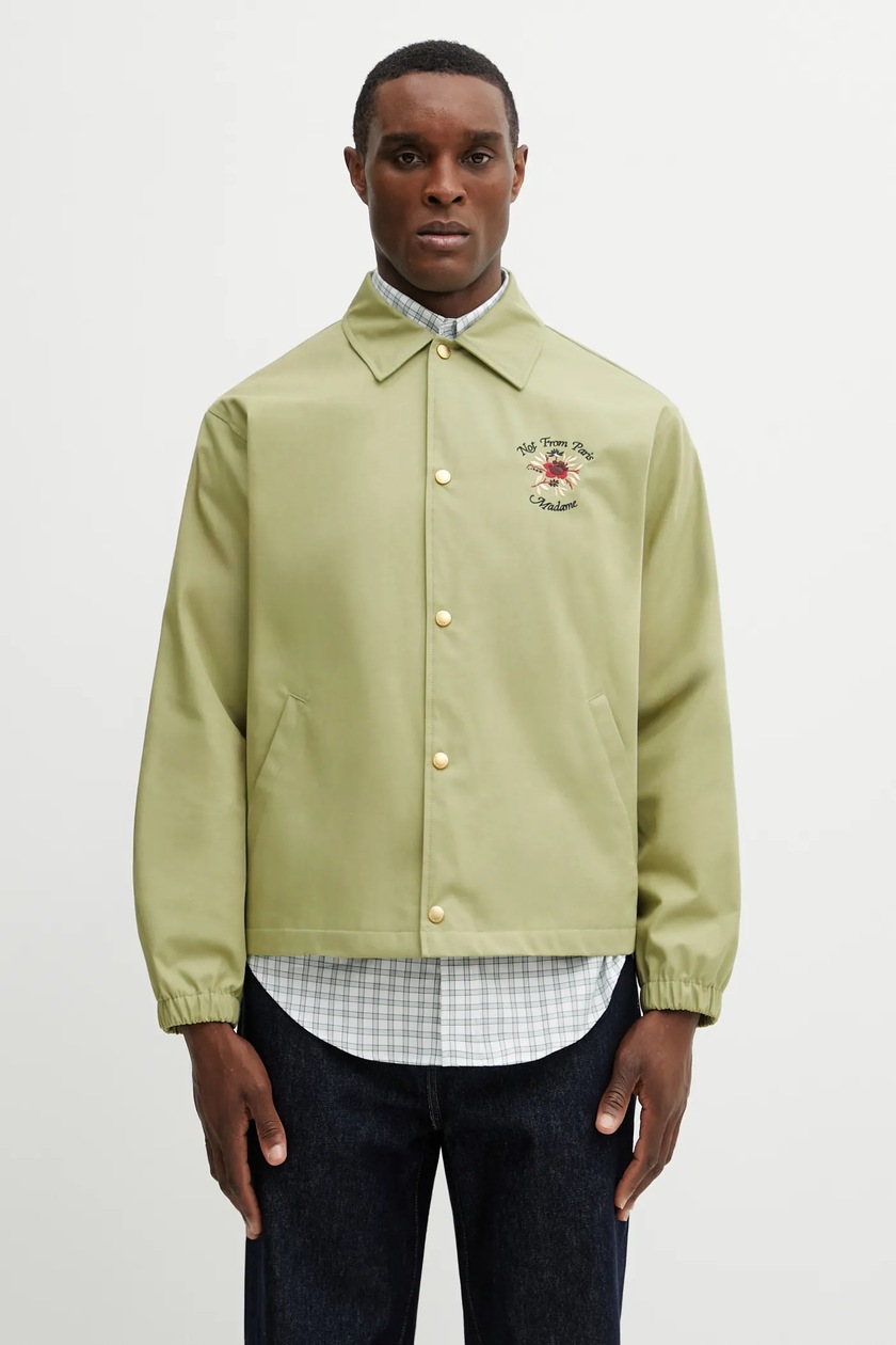 Butter Goods jacket Terrain Corduroy Jacket men's green color