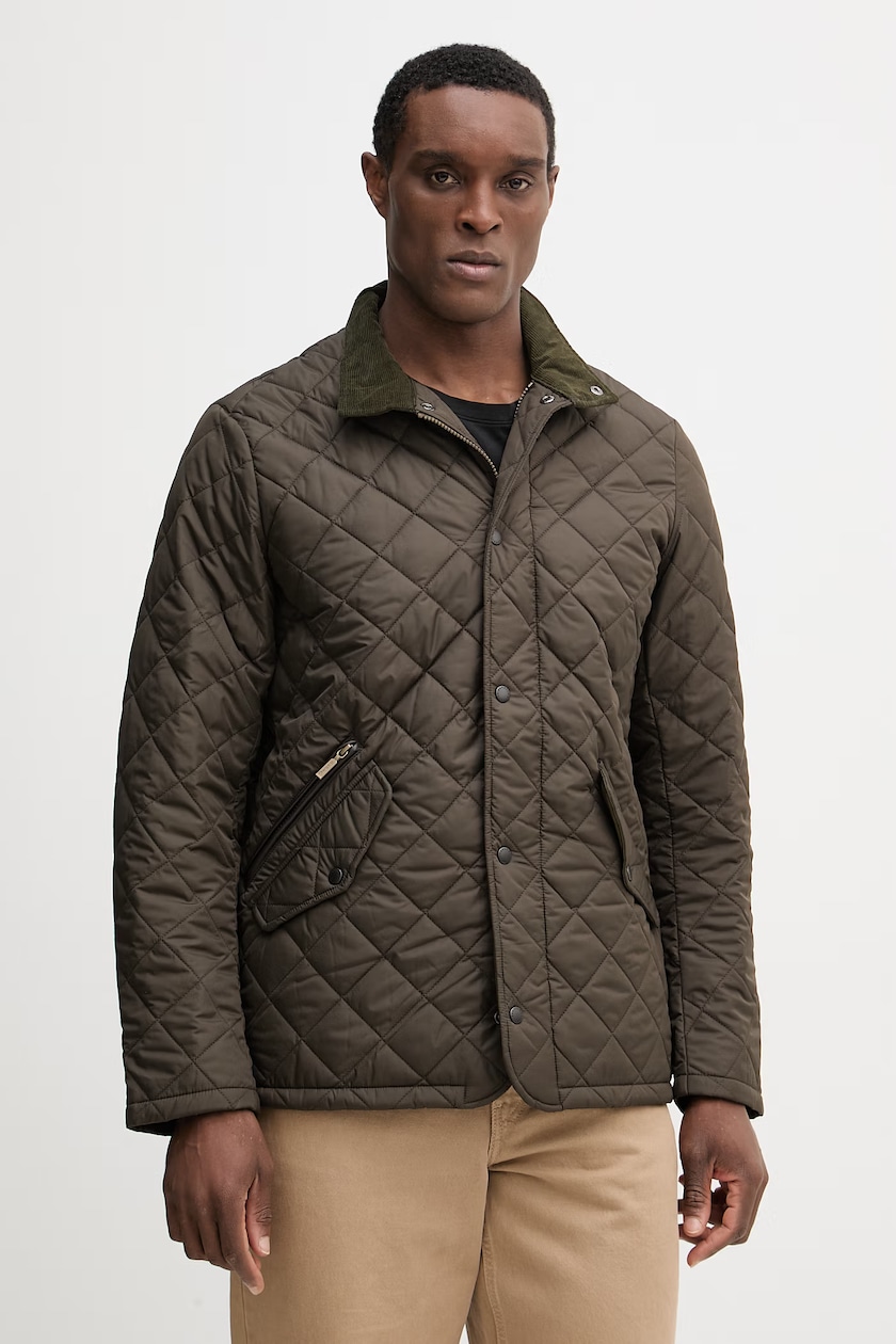 Куртка Barbour мужская цвет зелёный переходная | ANSWEAR.ua Куртка Barbour мужская цвет зелёный переходная | ANSWEAR.ua