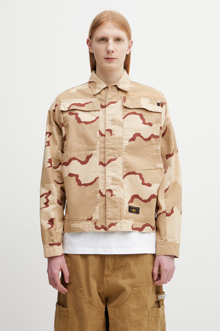 Napapijri jacket Skidoo 1990 men's beige color NP0A4IK5N1N1 at PRM US