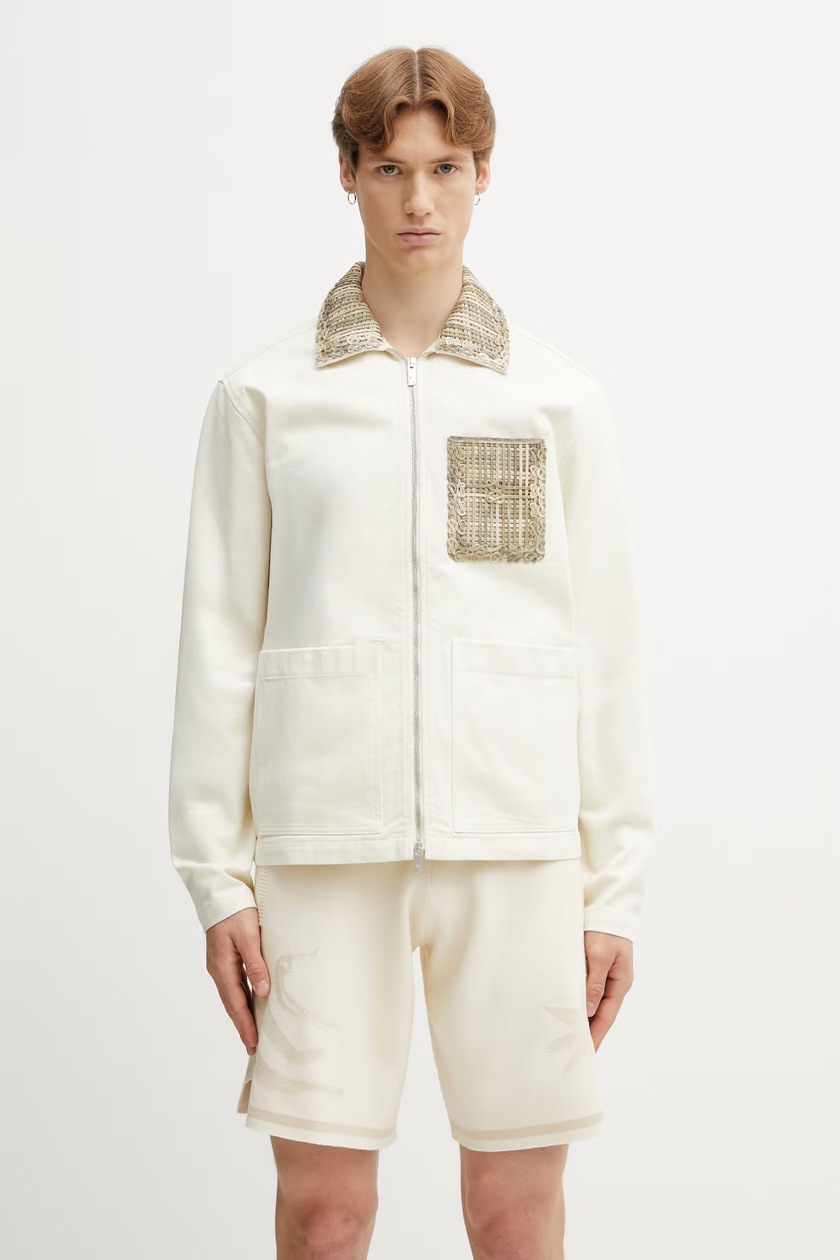 Napapijri jacket Skidoo 1990 men's beige color NP0A4IK5N1N1 at PRM US