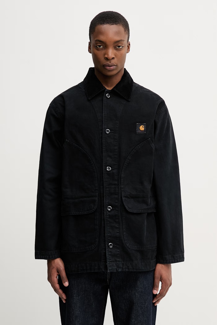 Carhartt WIP Prescott Coat Men's cotton transitional jacket black