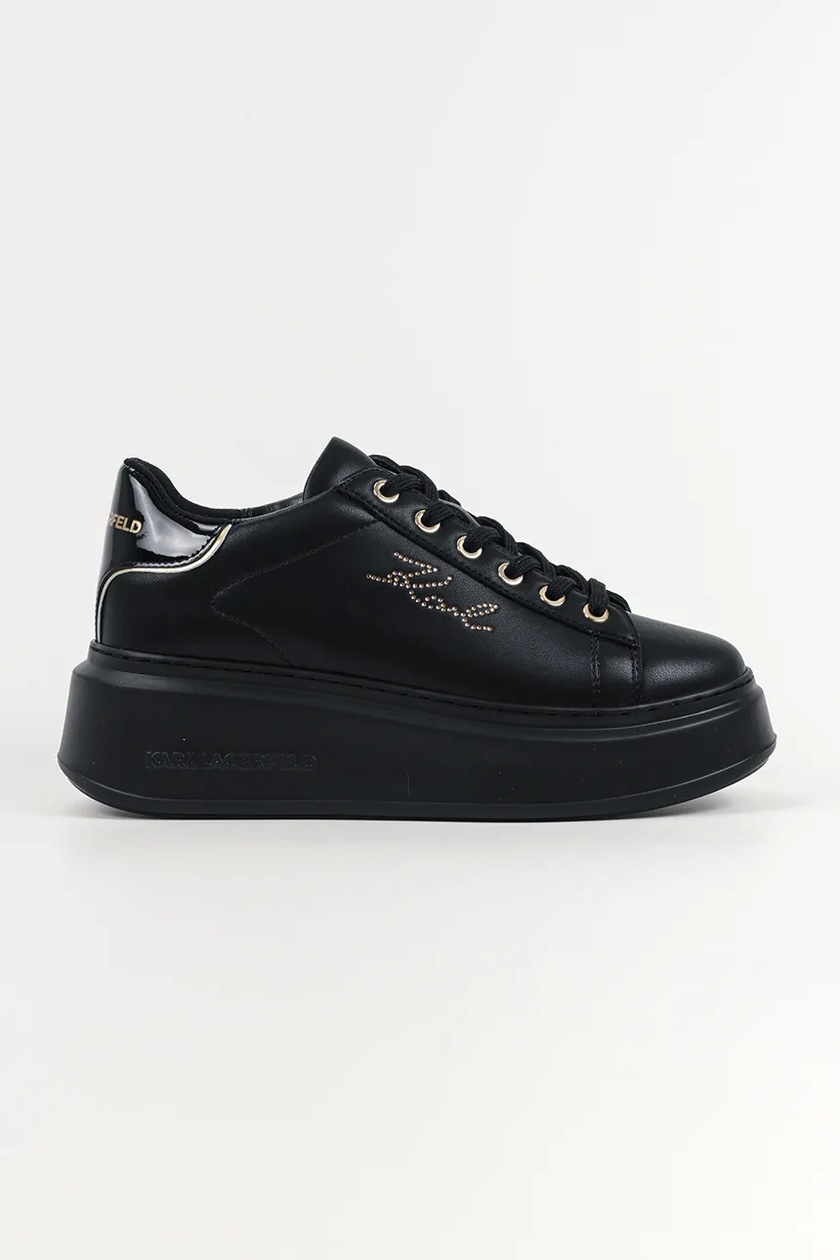Karl Lagerfeld sneakers din piele ANAKAPRI culoarea negru, KL63525