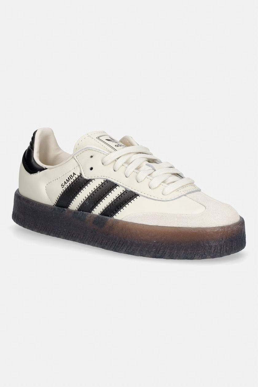 adidas Originals Sambae W Women's Leather Sneakers beige IH4041 at PRM US adidas Originals Sambae W Women's Leather Sneakers beige IH4041 at PRM US