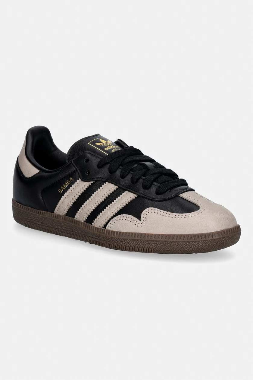 adidas gazelle silver green womens Adidas Samba ADV - Black / White / Gold main image 0