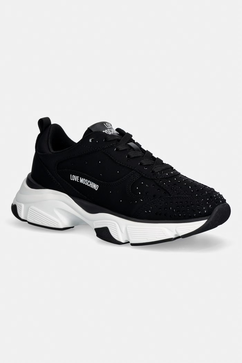 Love Moschino sneakers din piele culoarea negru, JA15165G1NIAX000