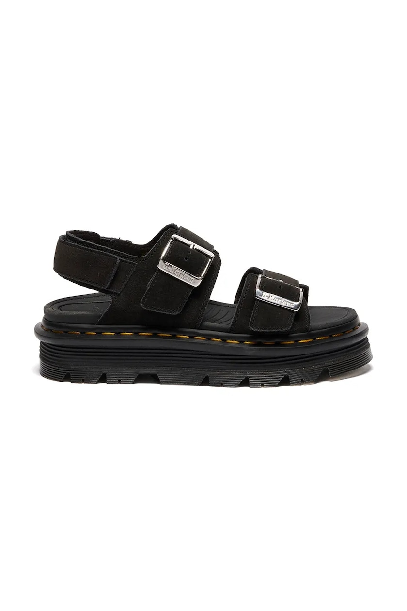 1*g様 Dr. Martens VOSS QUAD black Dr. Martens leather sandals voss quad women's black color at PRM US