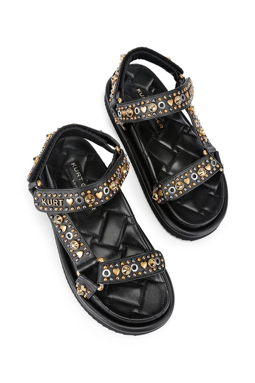 Kurt Geiger London MAYFAIR FLATFORM - Sandali con zeppa - black/nero