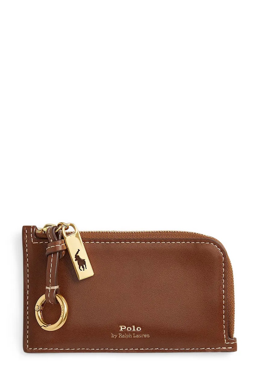 Polo Ralph Lauren leather wallet women's black color 427886734 at
