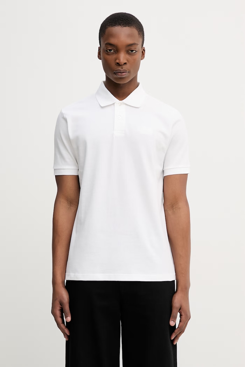 Maison Kitsuné cotton polo shirt Fox Head Patch Regular Polo white