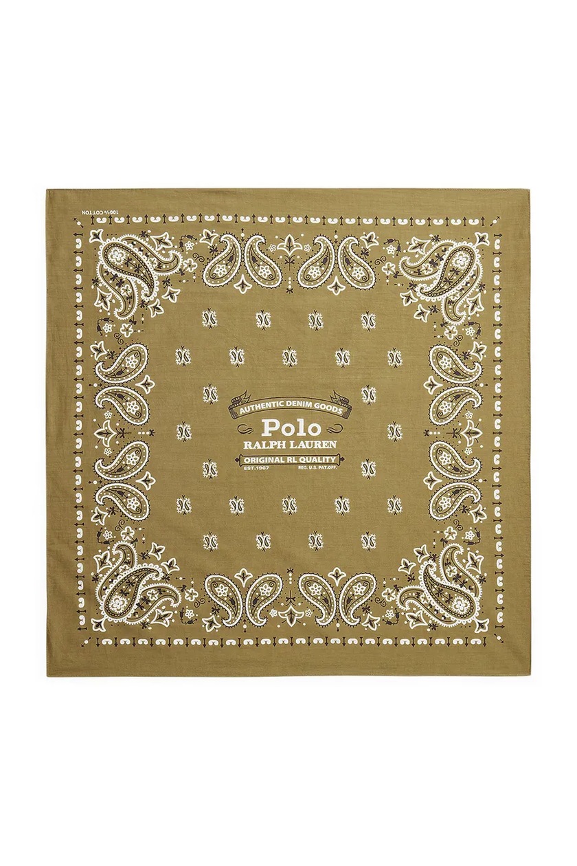 Polo Ralph Lauren wool scarf black color smooth at PRM US