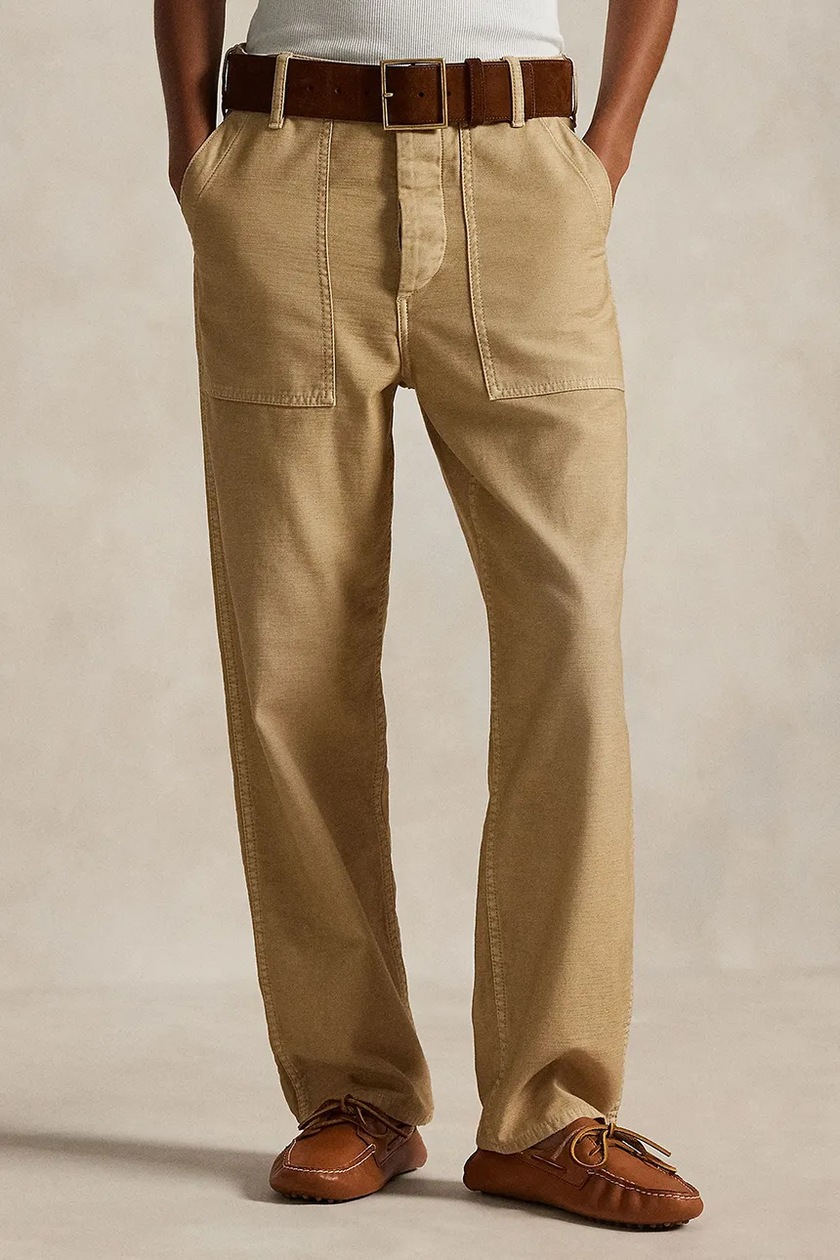 Polo Ralph Lauren trousers women's beige color 211939940 at PRM US