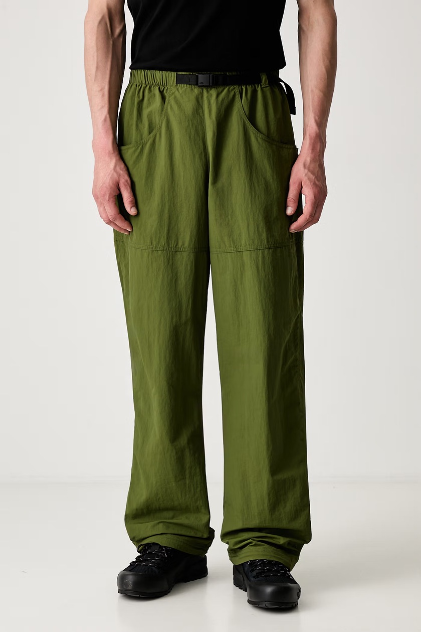 Vans cotton trousers Premium Standards Easy Trouser LX green color
