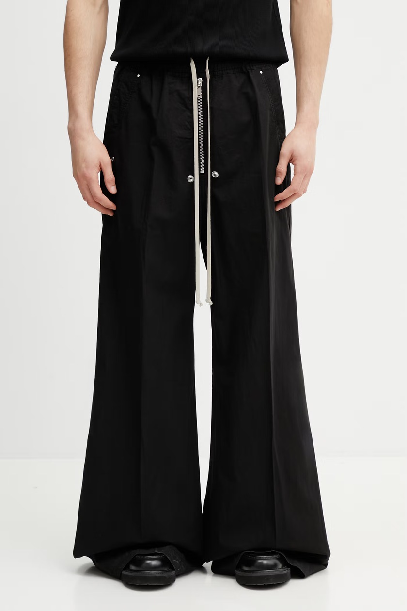 Rick Owens trousers Double Cargo Jumbo Belas men's black color