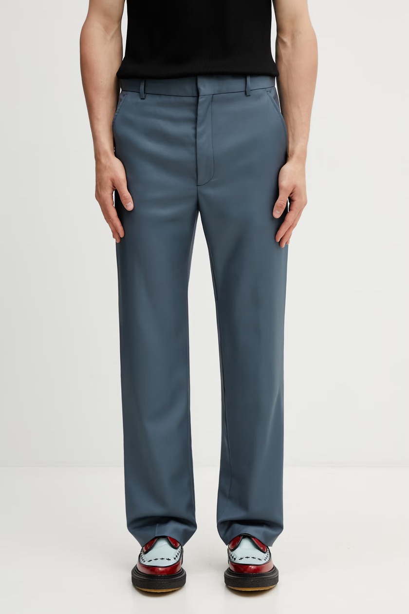 Rick Owens cotton trousers Geth Jeans gray color DU02D2351.MO at