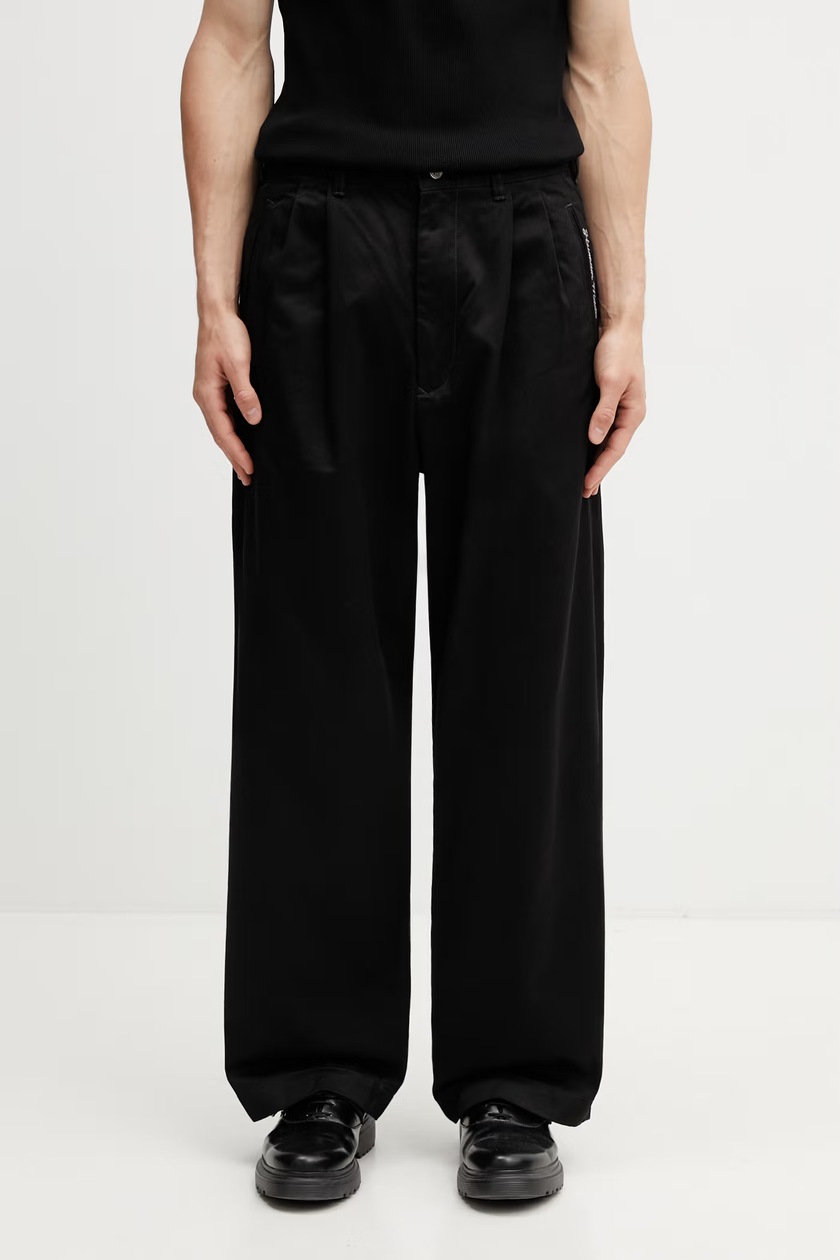 Human Made trousers Beach men's black color HM26PT001 at PRM US