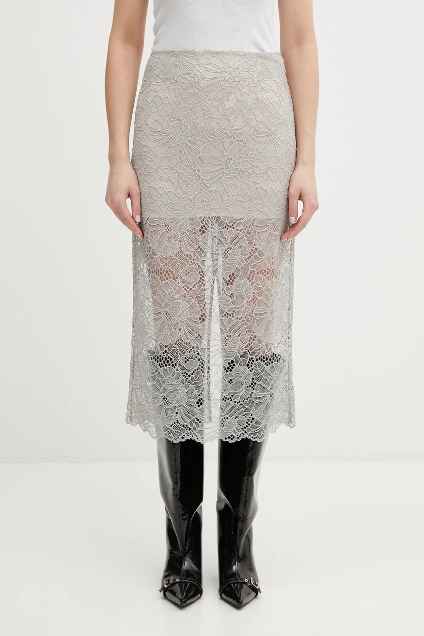 Rick Owens Lilies skirt gray color LI02D5310RV at PRM US