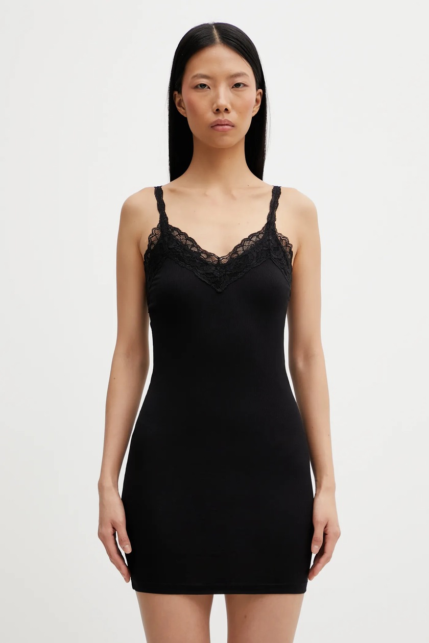 vetements lace dress Vetements - Slip dress with lace inserts WA52DR440B