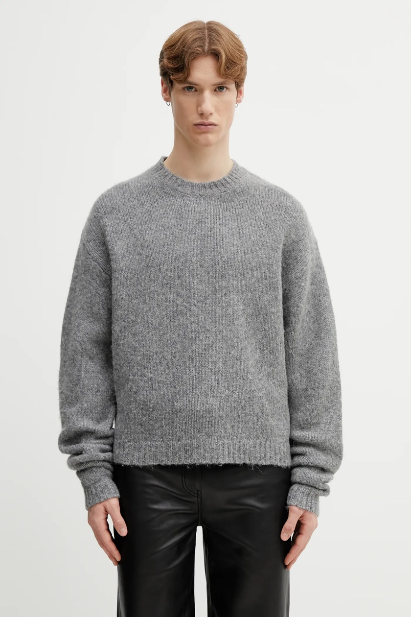 Maison MIHARA YASUHIRO cotton jumper Sun Faded Knit Pullover gray