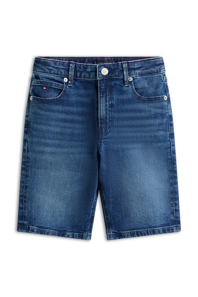 Pantalone in denim con etichetta in bianco | GUCCI® Italia
