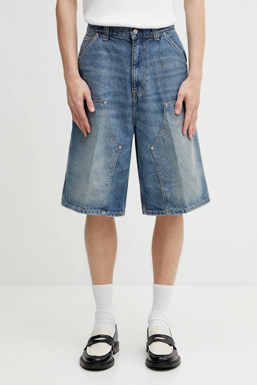 Carhartt WIP denim shorts Brandon Short men's blue color I031921