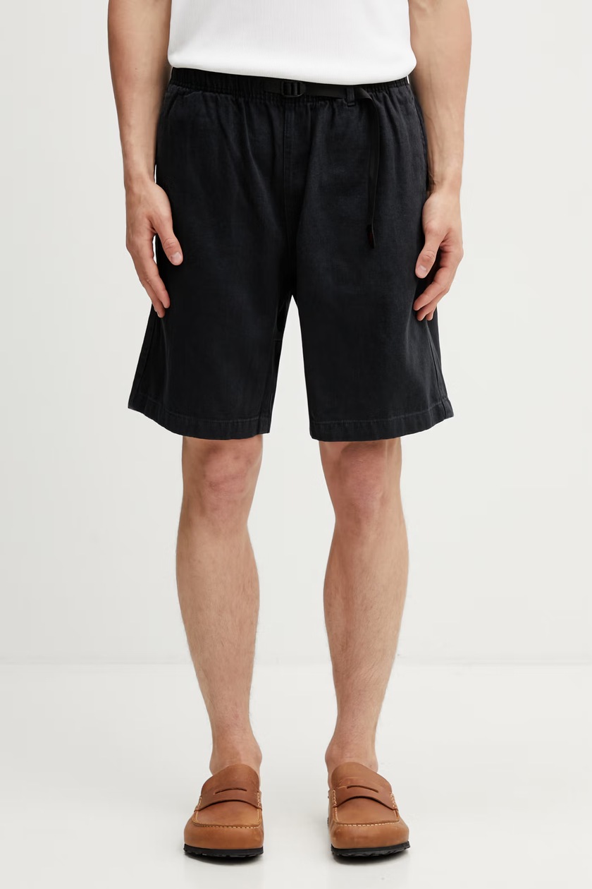 Rick Owens cotton shorts Drawstring Pods men's black color