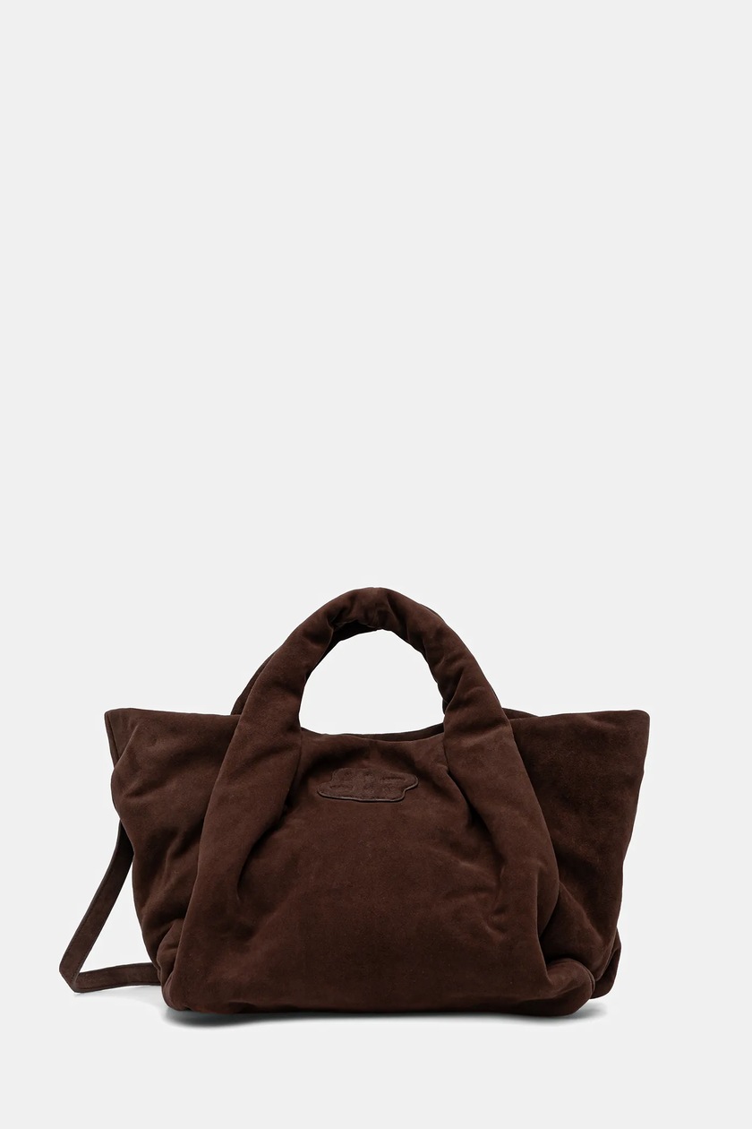 MUNTHE torebka zamszowa LIX kolor brązowy 254191025453 | Answear.com