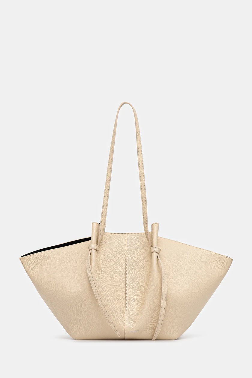 Kenzo leather handbag Small Tote Bag beige color FF62SA110L06 at